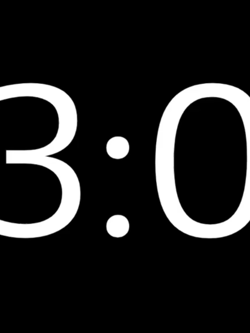 3 minute countdown timer