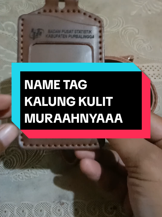 NAME TAG KALUNG KULIT custom #nametag #kulit #kalung #affiliatemarketing #tokodeyabungkanel #fypシ゚ #fyp #fyp #fyppppppppppppppppppppppp #murahbanget #idcard 
