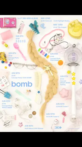 #ILLIT ‘bomb’ Promotion Calendar #아일릿 #ILLIT_bomb #fyp #4u 