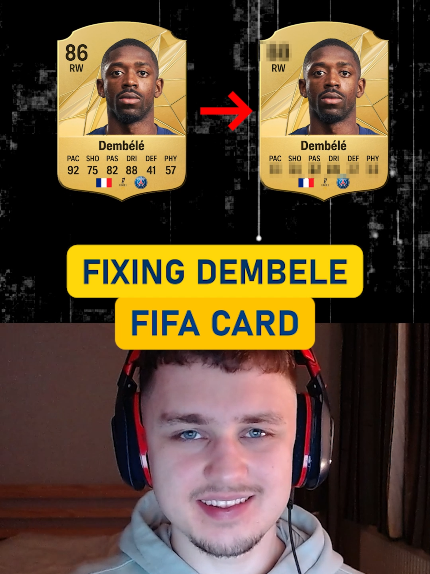 Fixing Ousmane Dembele's Fifa Card Check out @alexgoalposts #fc25 #fifa #footballtiktok #championsleague