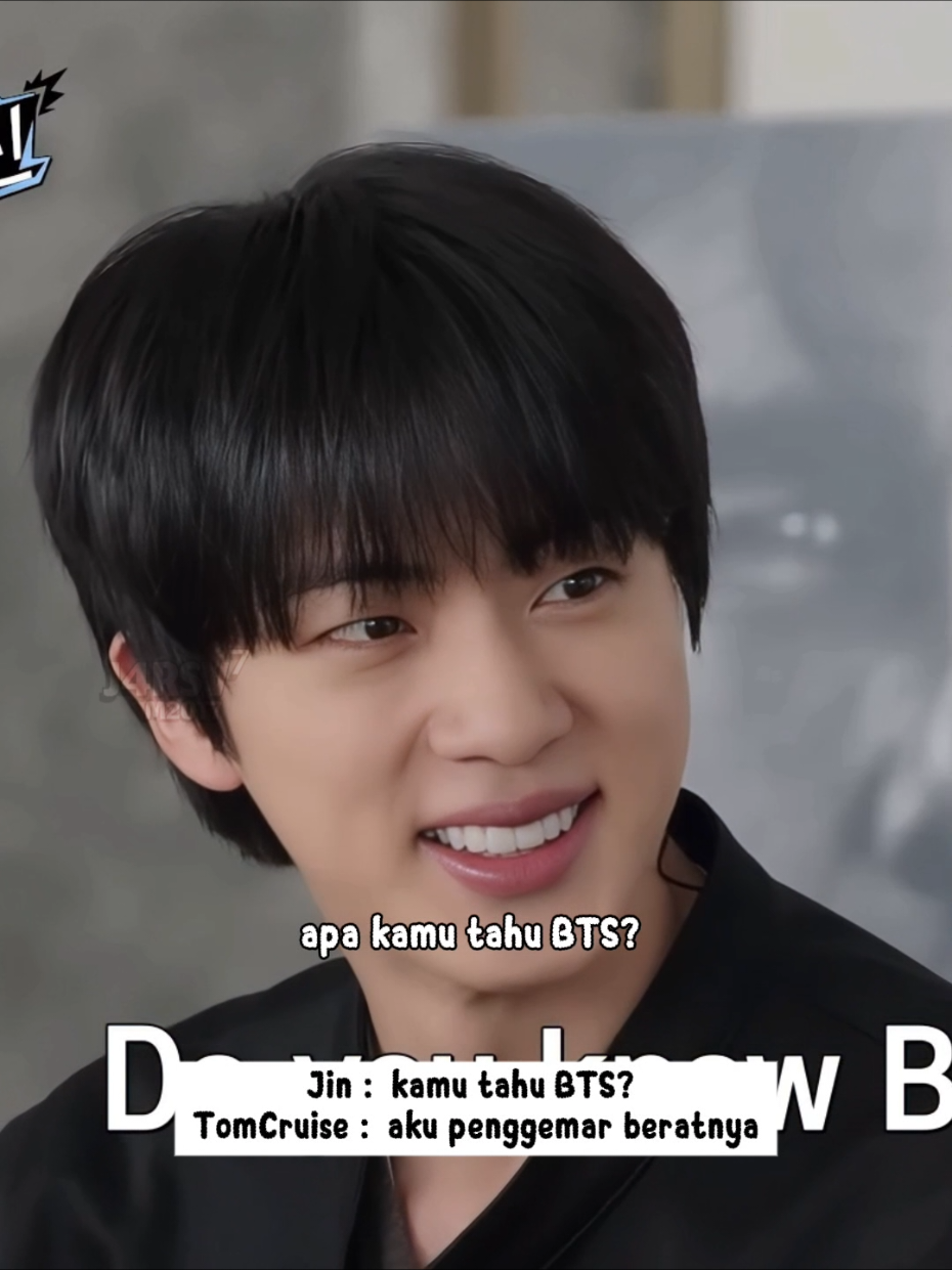 penggemar berat gak tuh? 😍 candu banget tiap Tom nyebut BTS 😅🥰 #bts #jin #tomcruise #runjin #fyp 