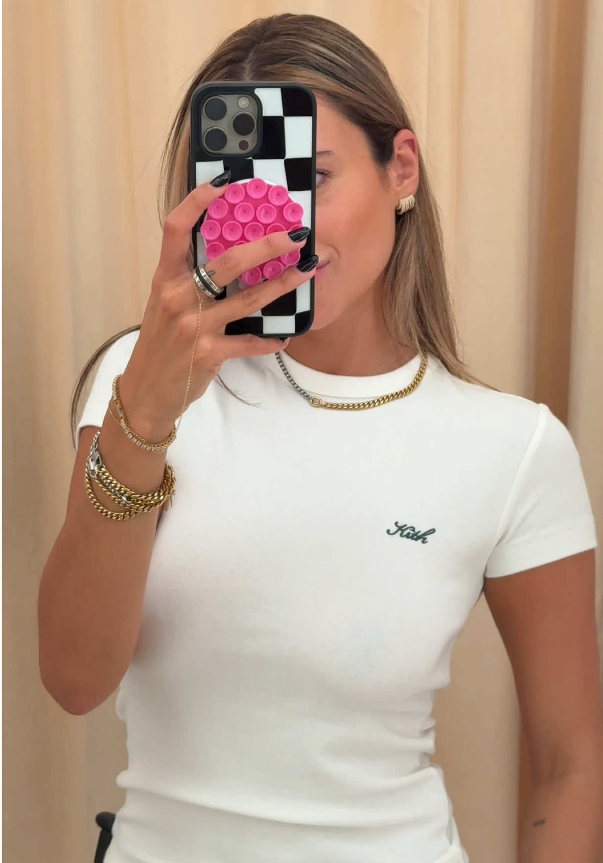 the kind of basic that makes the outfit  #kith #kithfit #tryonhaul #dayoutfit #basictop #foryoupage #basicoutfit #OOTD 