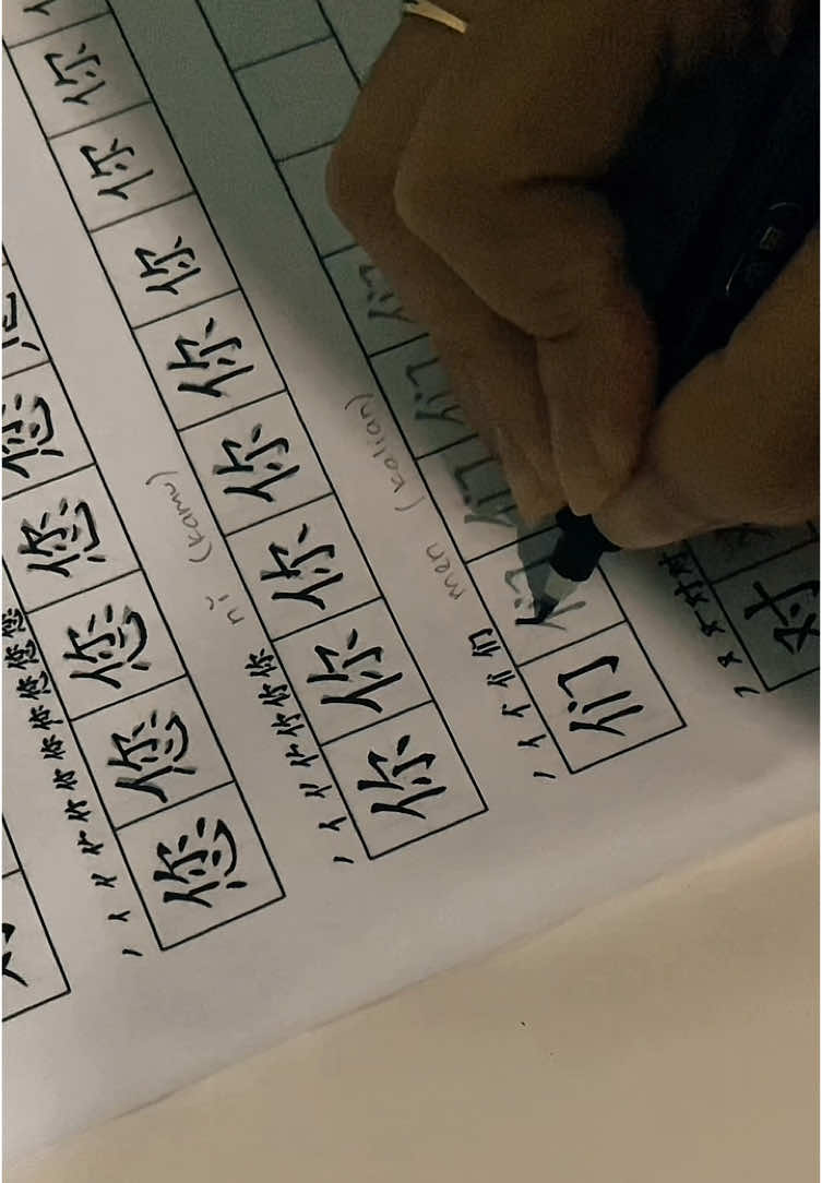 Pulpen paling enak buat nulis hanzi🤙🏻 #study #studytok #studywithme 