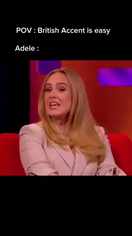 Qu'est-Ce qu'elle a dit Adele ? Comment l'accent britannique est facile !  #adele #english #anglais #british 
