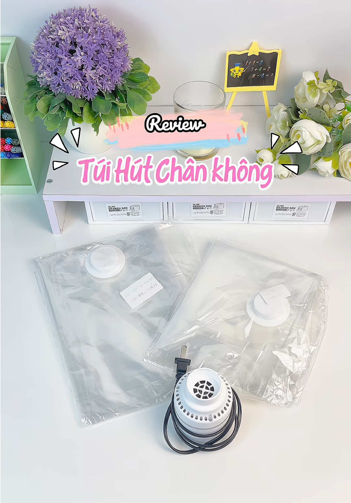 Sang mùa hè rồi, bảo quản quần áo mùa đông bằng túi hút chân không đi các bồ ơi #tuihutchankhong #tuihutchankhongdungquanao #fyp #xuhuong #HuethichReview 