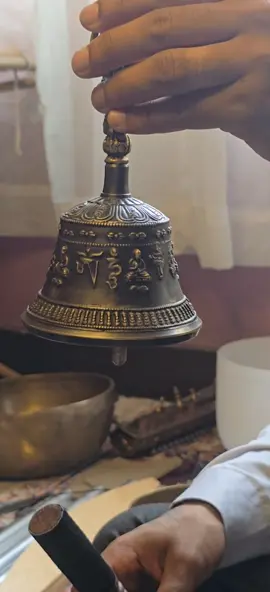 Sacred Sound of the Vajra Bell | A Moment of Peace and Clarity. #VajraBell #SacredSound #HealingVibrations #fyp #SpiritualVibes #SoundHealing #PeacefulMind #viral #BuddhistWisdom #nepal #MindfulnessMoment #InnerPeace #MeditationSound #VibrationalHealing #ZenVibes #SoulSoothing #CalmWithin #TibetanInstruments