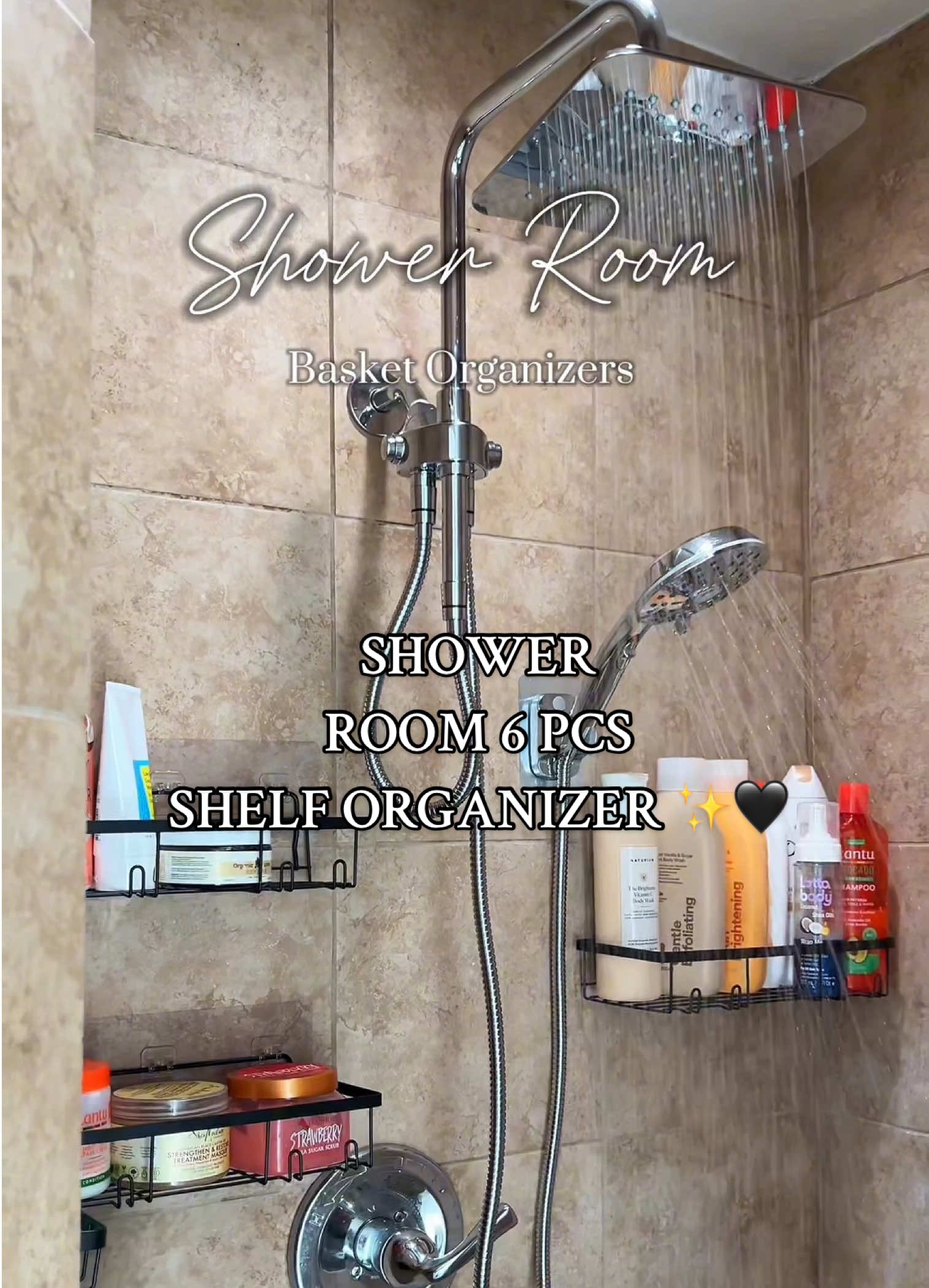 Need more Storage Space in the shower room? Say no more because these Caddy shelf Organizers are a must 👌🏽🤍#bathroomorganization #organization #caddy #shower #shelforganizer #forupageシ #forupge #foruu #foru #forup #forupag #CapCut 