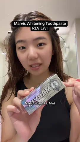 check out my playlist for other Marvis flavour review! Whitening Mint review - more like a taste test 🪥😁 #marvistoothpaste #marviswhiteningmint #marvisreview #toothpaste #beauty 