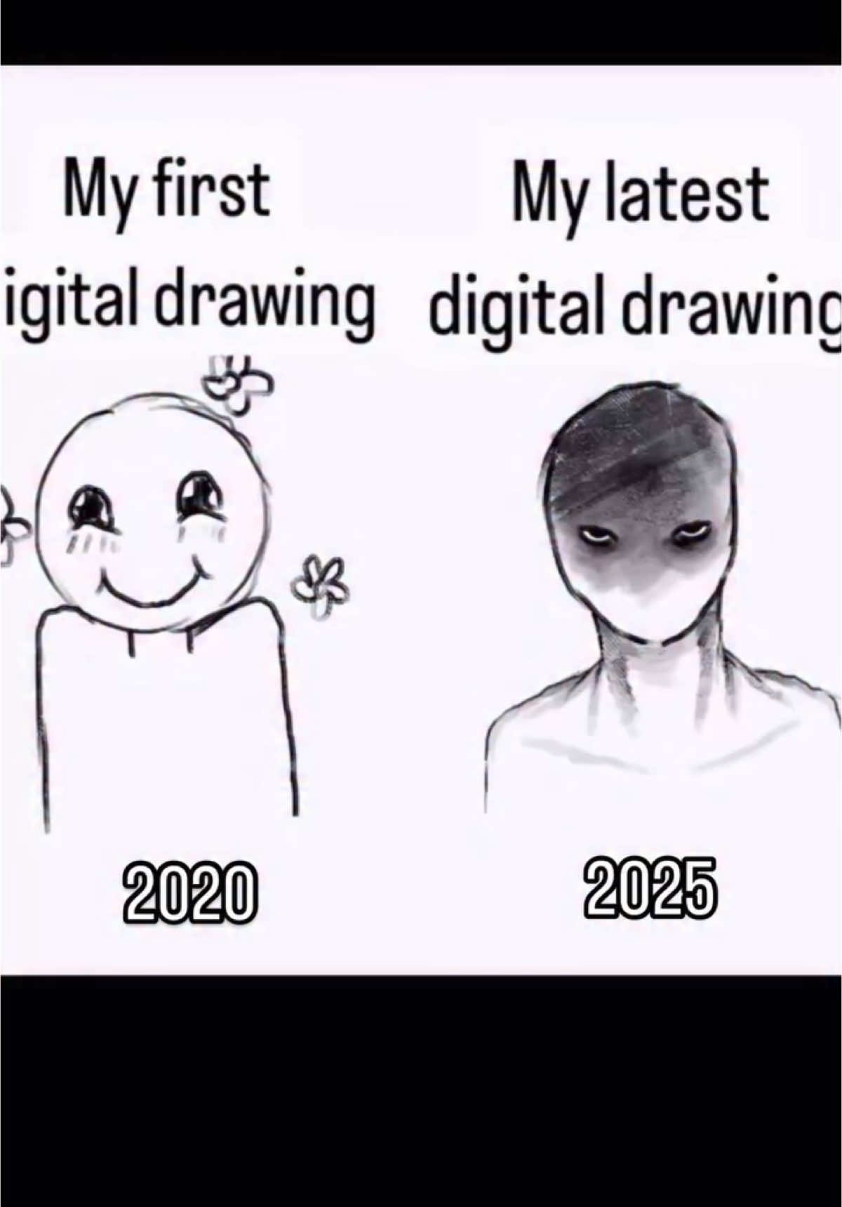 • 2020 vs 2025 • Some basics I got at my school, then full self taught artist.. But I learned everything myself for all these years ✏️ • Do you like it ? 🤍 • #art #artist #viral #artistevolution #landscape #digitalart #artwork #digitalartist #illustration #digitalartwork #artprocess #fanart #arcane #zelda #genshin #howtotrainyourdragon #artviral 