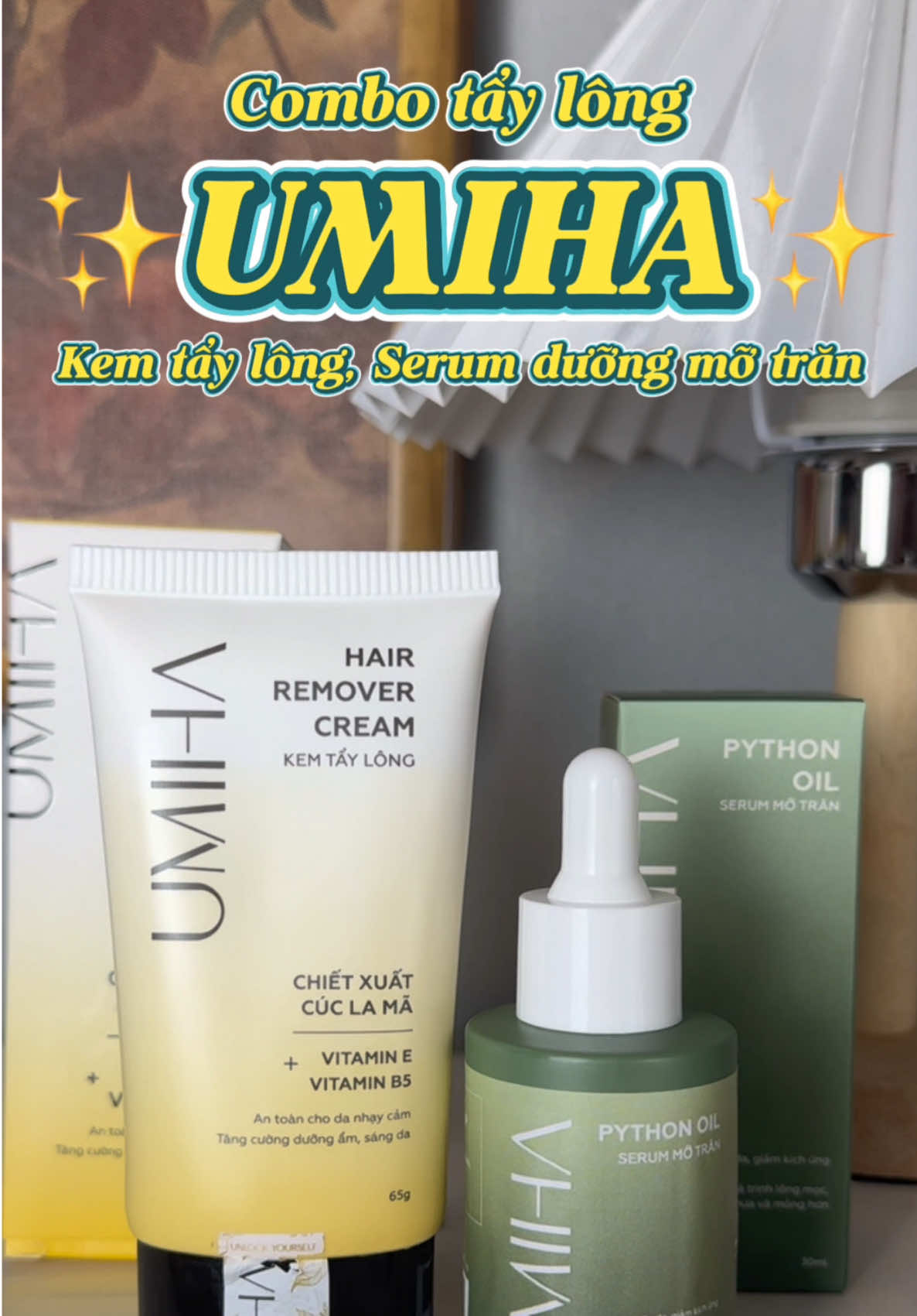 Giải pháp nhẹ nhàng – hiệu quả – không đau với combo triệt lông UMIHA #umiha #trietlong #viral #coperiviu #tuyenzuri 