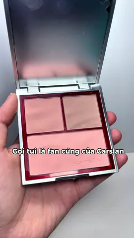 Phấn má 3 màu Carslan 💓 tui thấy dễ dùng nha 🤩 #fypシ゚ #makeup #palette #TrendingNow #carslan #carslanvn 