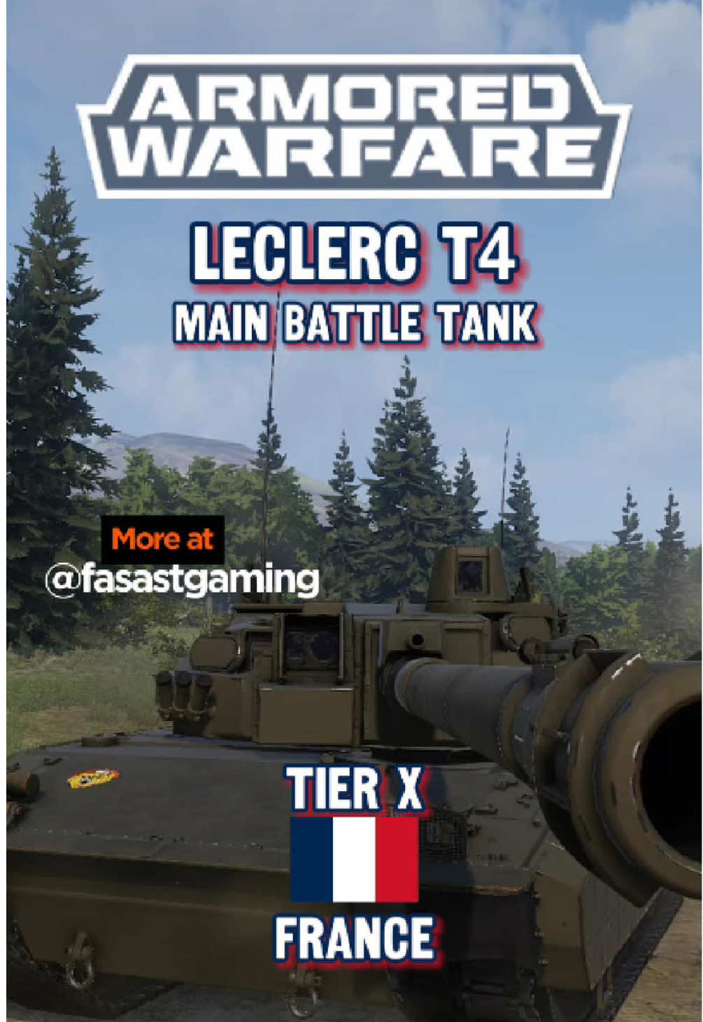 🇫🇷 Viva La France | Leclerc T4 | Tier X Main Battle Tank | Armored Warfare #armoredwarfare #tankgame #wargame #mbt #france #leclerc 
