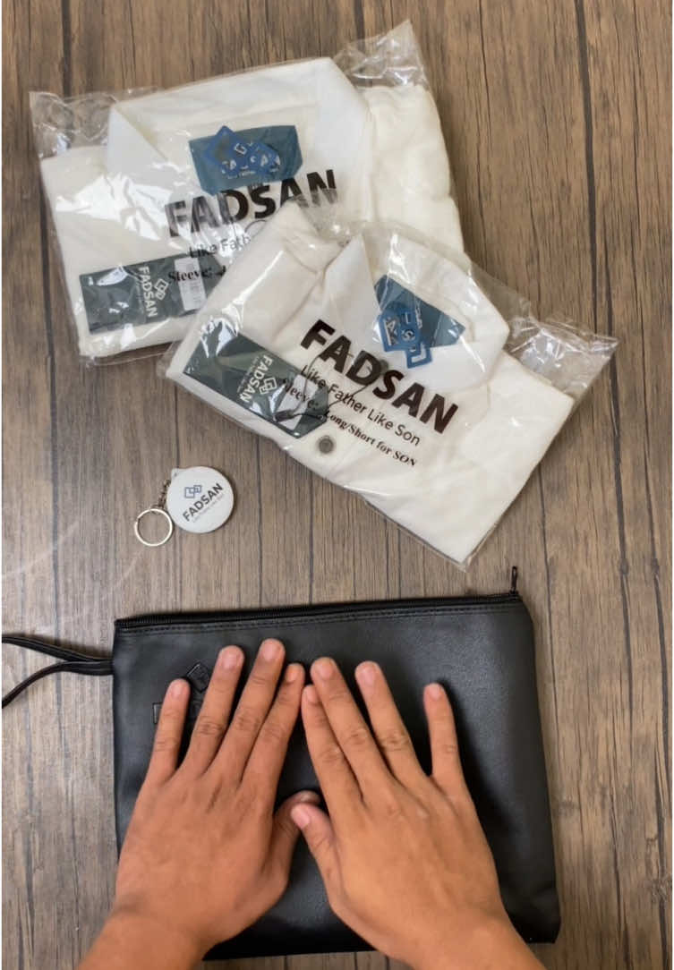 Unboxing Tufy Broken White #fadsan #kemejapria #bajucouple #coupleayahanak 