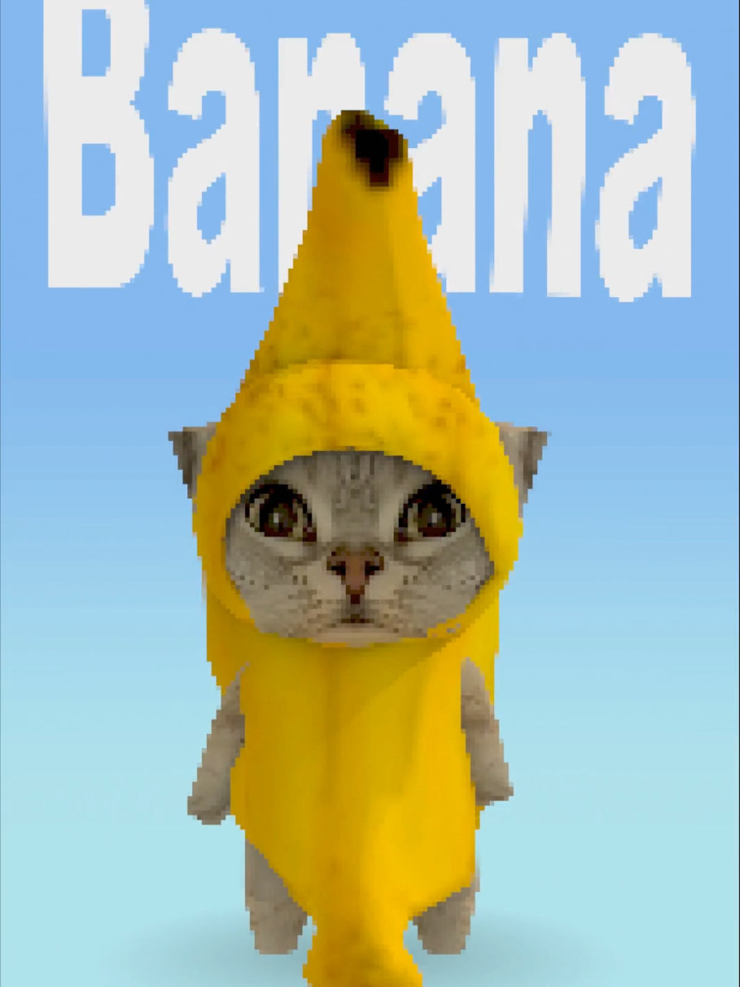 chicken banana cats (^o^) #cat #blender3d #3danimation #fyp 