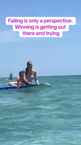 Failing is only a perspective. Winning is getting out there and trying. #sunnyday #zen #namaste #surflife #paddleboard #bikiniseason #freshairvibes #sunshine #florida #momlife #magnesium #saltwater #lovinglife #doit #tryit #beit #positive 