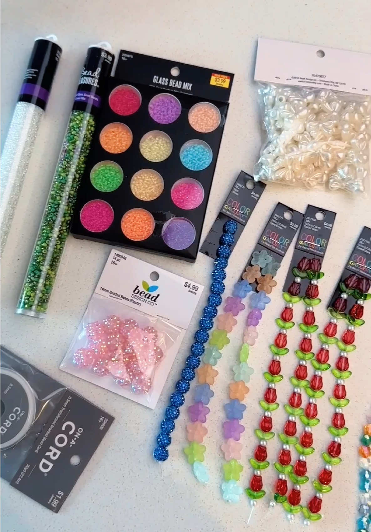 ✨let’s start a new craft!✨ #zenspiredesigns #SmallBusiness #newcraft #beadedflower #beadedflowerbouquet #flowerbouquet #satisfyingvideo #oddlysatisfying #beadorganizing 
