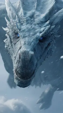 In a world where fire has frozen, one dragon still breathes...❄️❄️❄️ #icedragon #fantasy #gameofthrones #epicvisuals #darkfantasy  #dragonsoflegend #livewallpaper #midjourney #klingai 