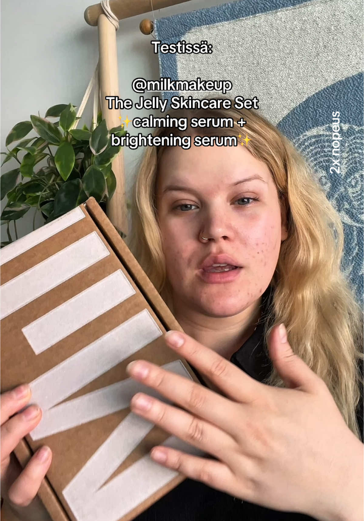 Mainos/tuote saatu @Dermarome_nordic @milkmakeup 🦋#MilkJellySkincare #skincare #milkmakeup #rauhoittava #kirkastava #ihonhoito  