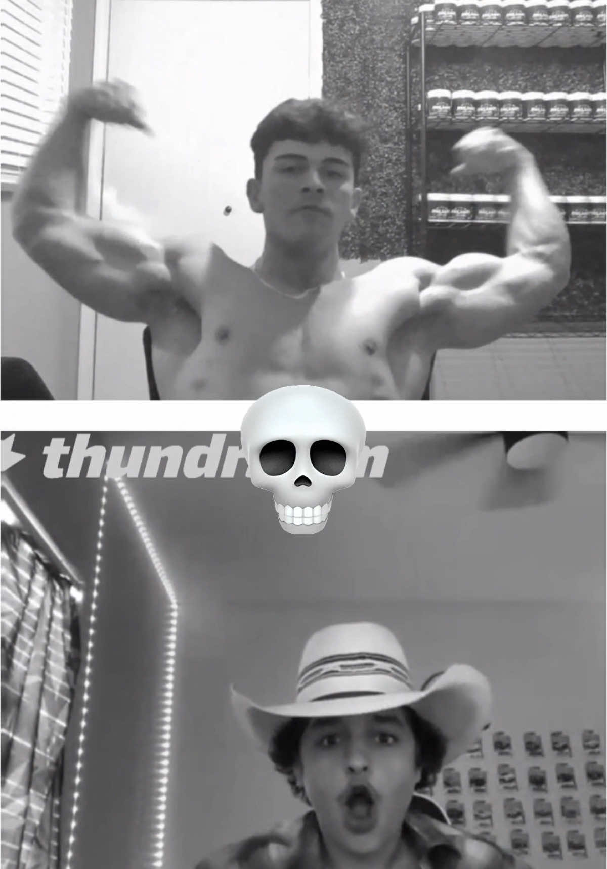 Gym bro goes on thundr #sleeperbuild #bodybuilding #gym #aesthetics 