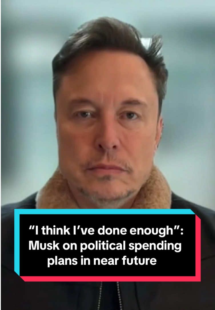 Elon Musk, the world's richest man and a major benefactor to President Donald Trump in last year's election, said Tuesday that he will do 