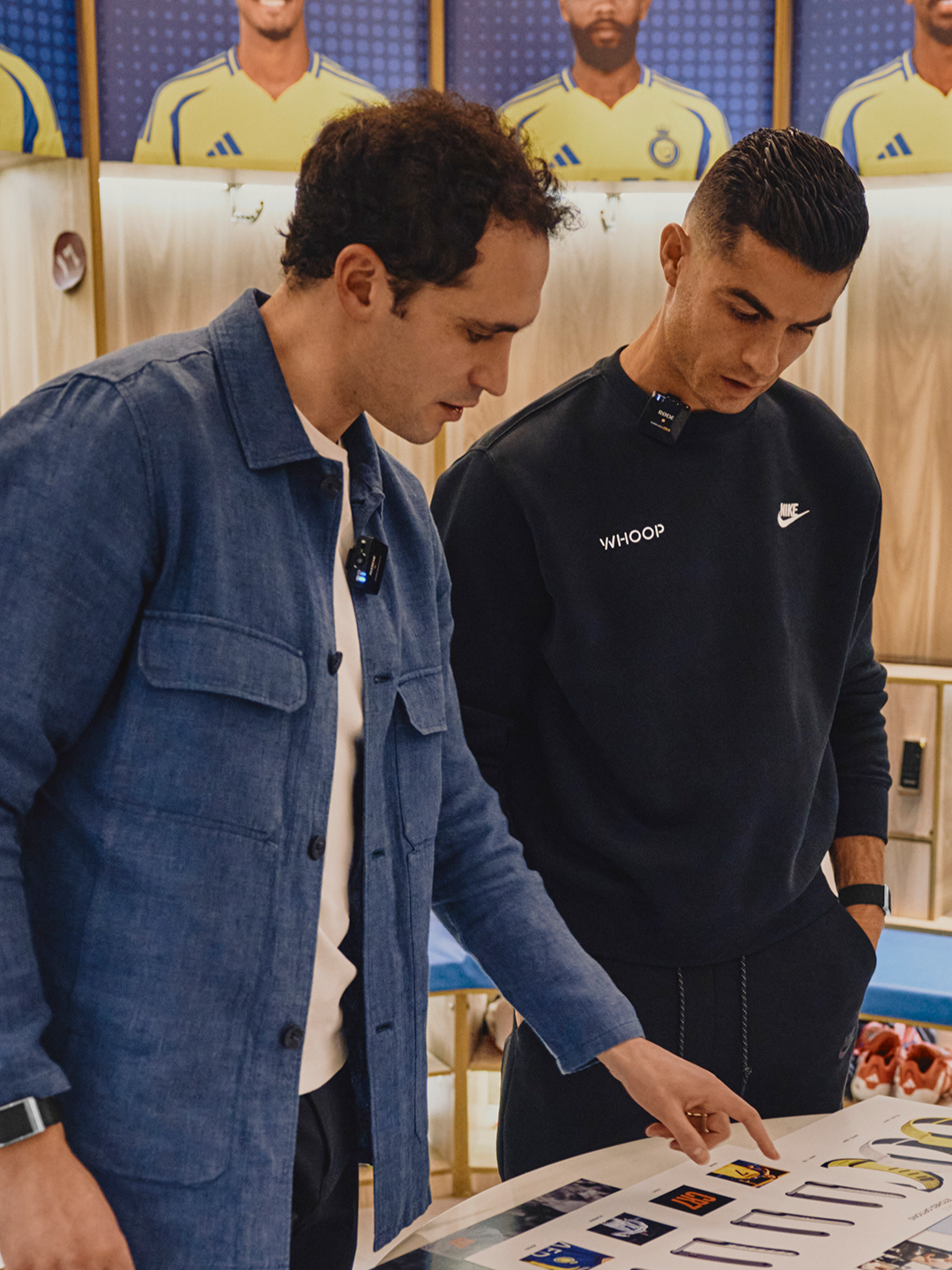 In the latest episode of the WHOOP Podcast, we share Cristiano Ronaldo’s WHOOP Age — and reveal what keeps him young. Watch the full conversation on YouTube 📷 #whoop #ronaldo #cr7cristianoronaldo #Fitness #Soccer #football