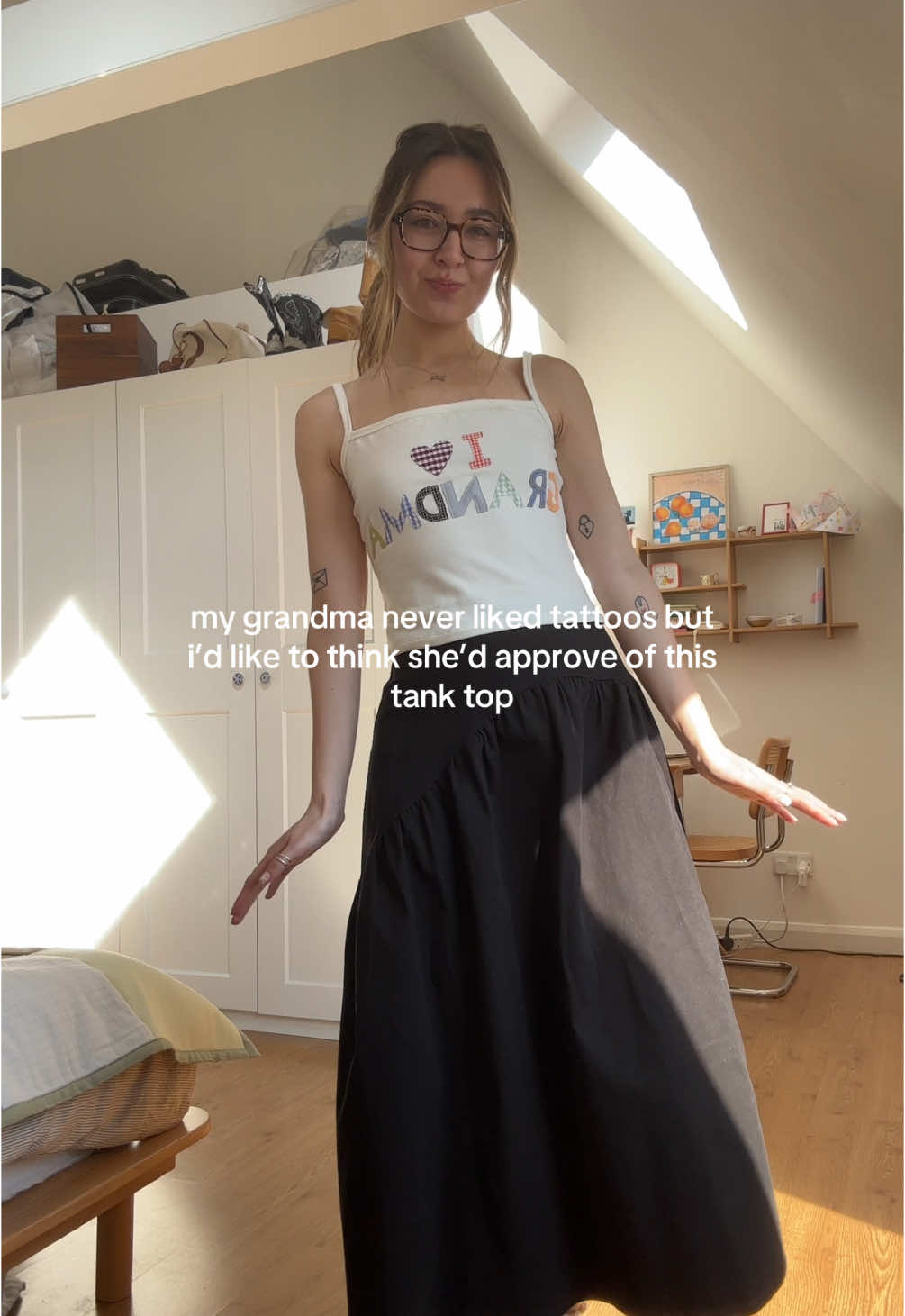 today’s fit check is 4 grandma <3 #fitcheck #embroiderydesign #griefjourney #ootdinspiration #maxiskirt 