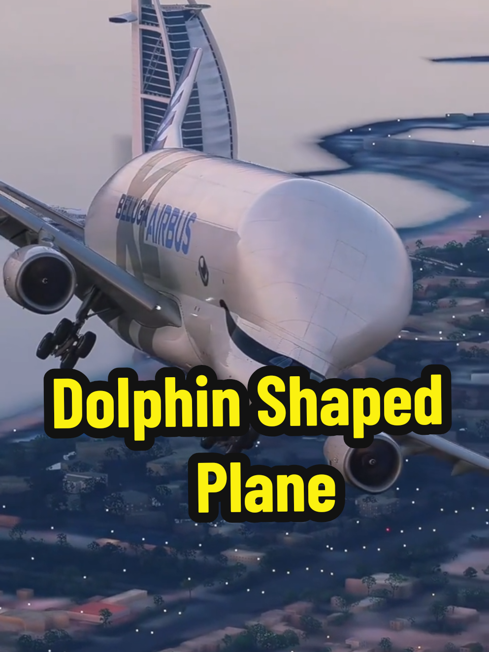 Dolphin Shaped Plane #airplane #airbus #airbusbeluga 