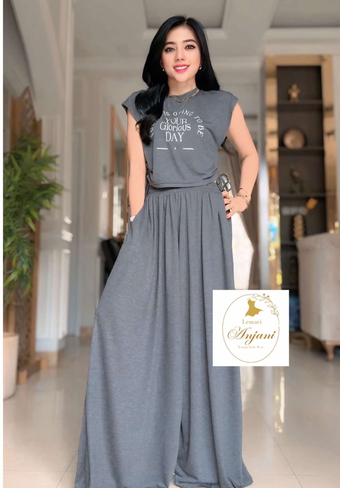 Oneset kaos super adem Bahan streech  #lemarianjani #OOTD #wibgajian #fyppppppppppppppppppppppp #bajujaksel #onesetimport #onesetcewek #ootdsummer 