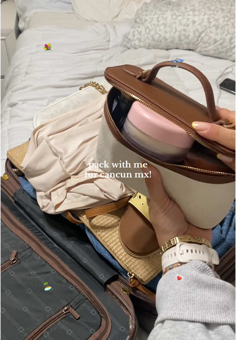 LETS GOO #CancunVibes #PackingForParadise #GirlsTrip #TravelInStyle #BeachReady #TropicalGetaway #itgirloutfit #thatgirl #airportoutfitideas #grwm #packwithme #packwithmeforvacation #packwithmeforvacation #packwithmeforatrip 