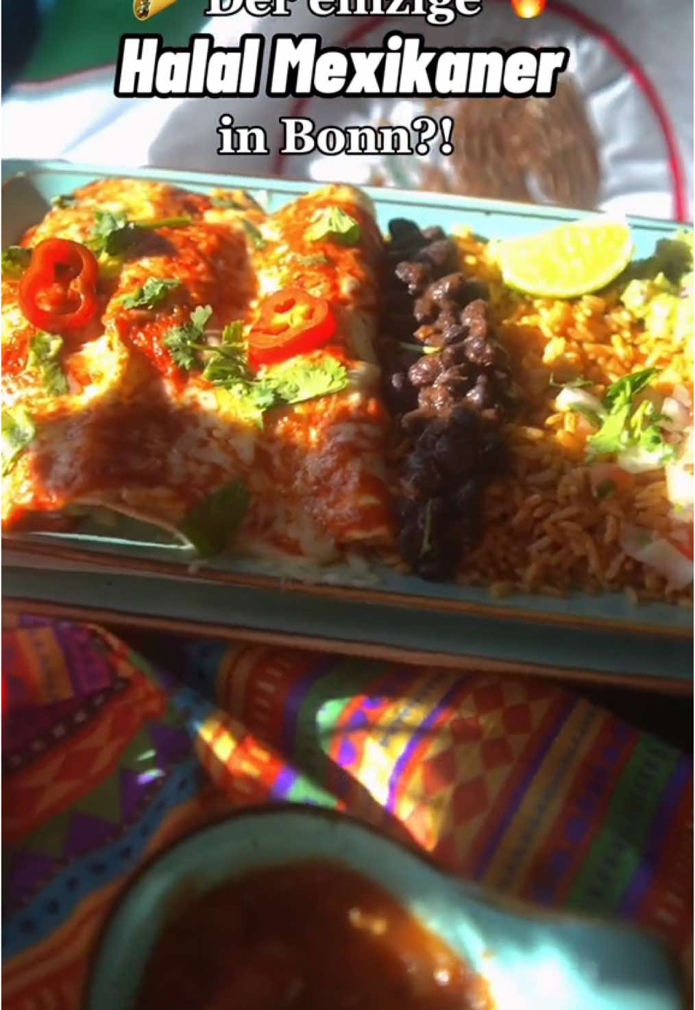 Es hat sich gelohnt auf mexikanisch zu warten. Ihr müsst vorbei kommen, alles 100% Halal und es schmeckt wie in Mexiko❤️🤝  Das alles bei @Tacozocalo_bonn🌮  #foodspot #mexicantiktok #mexicanfood #halalfood #halal #bonn #foodspotbonn #beuel #nouri1810 #viralvideos #creatorsearchinsights 