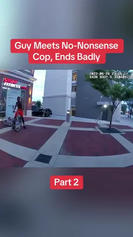 Guy Meets No-Nonsense Cop, Ends Badly Part 2 #cops #copsoftiktok #police #policeofficer #bodycam #crime #truecrime #truestory #foryou #fyp 