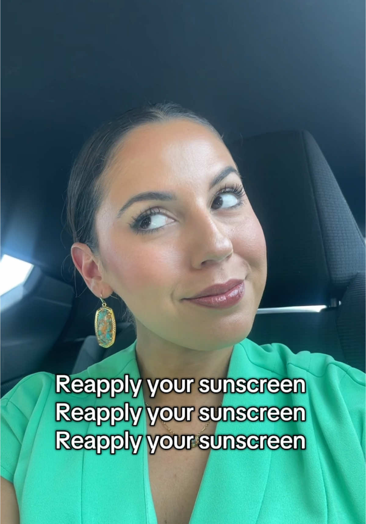 If its the hours of 10-4 you need some more! Applying sunscreen once a day is simply not going to keep you protected. Re-application even one additional time throughout the day will protect you! #dermatology #sunscreen 