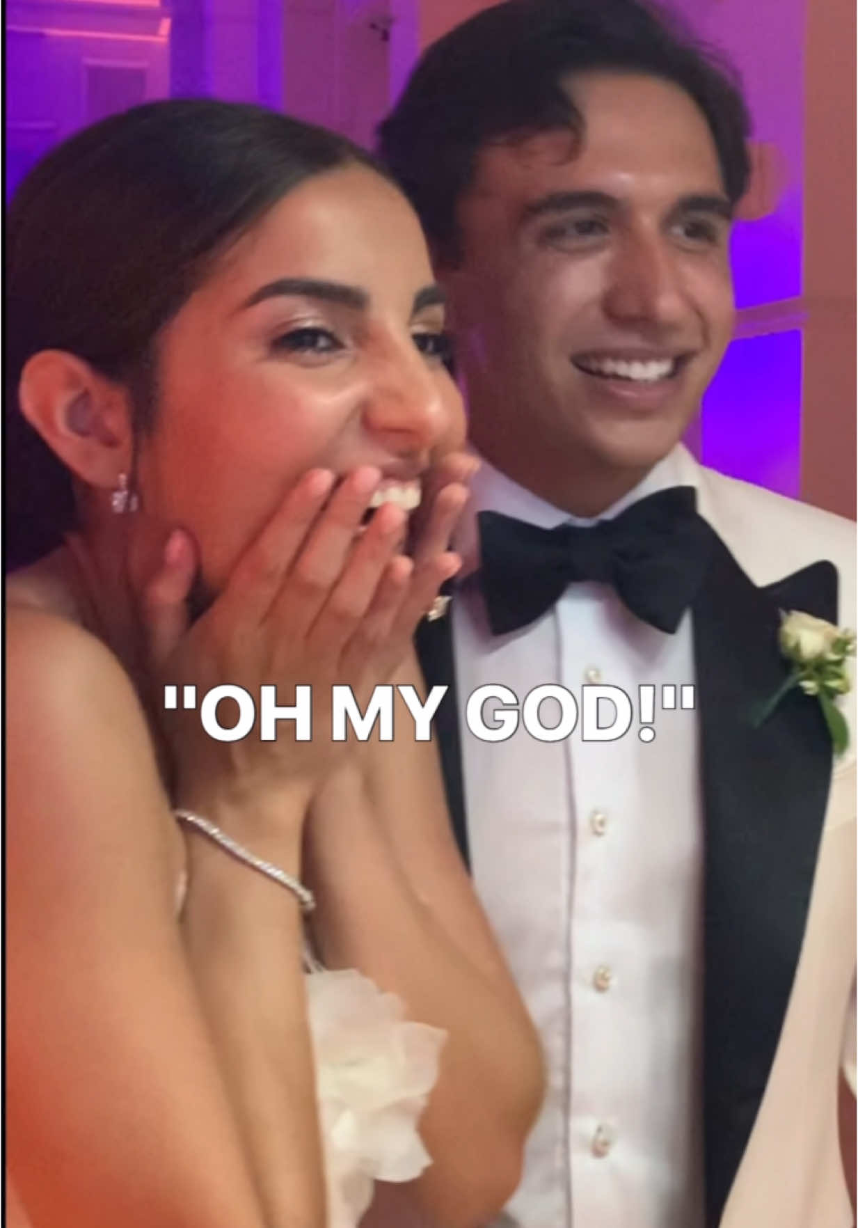 She was blown away 🥹  #liveweddingpainting 