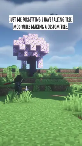 I was proud of my little custom tree, but made one tiny mistake. I was very surprised to say the least upon attempting to fix said mistake. #Minecraft 