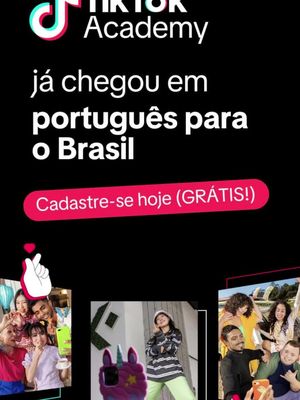 Inscreva-se na TikTok Academy e encontre lições práticas para fazer sua marca crescer.