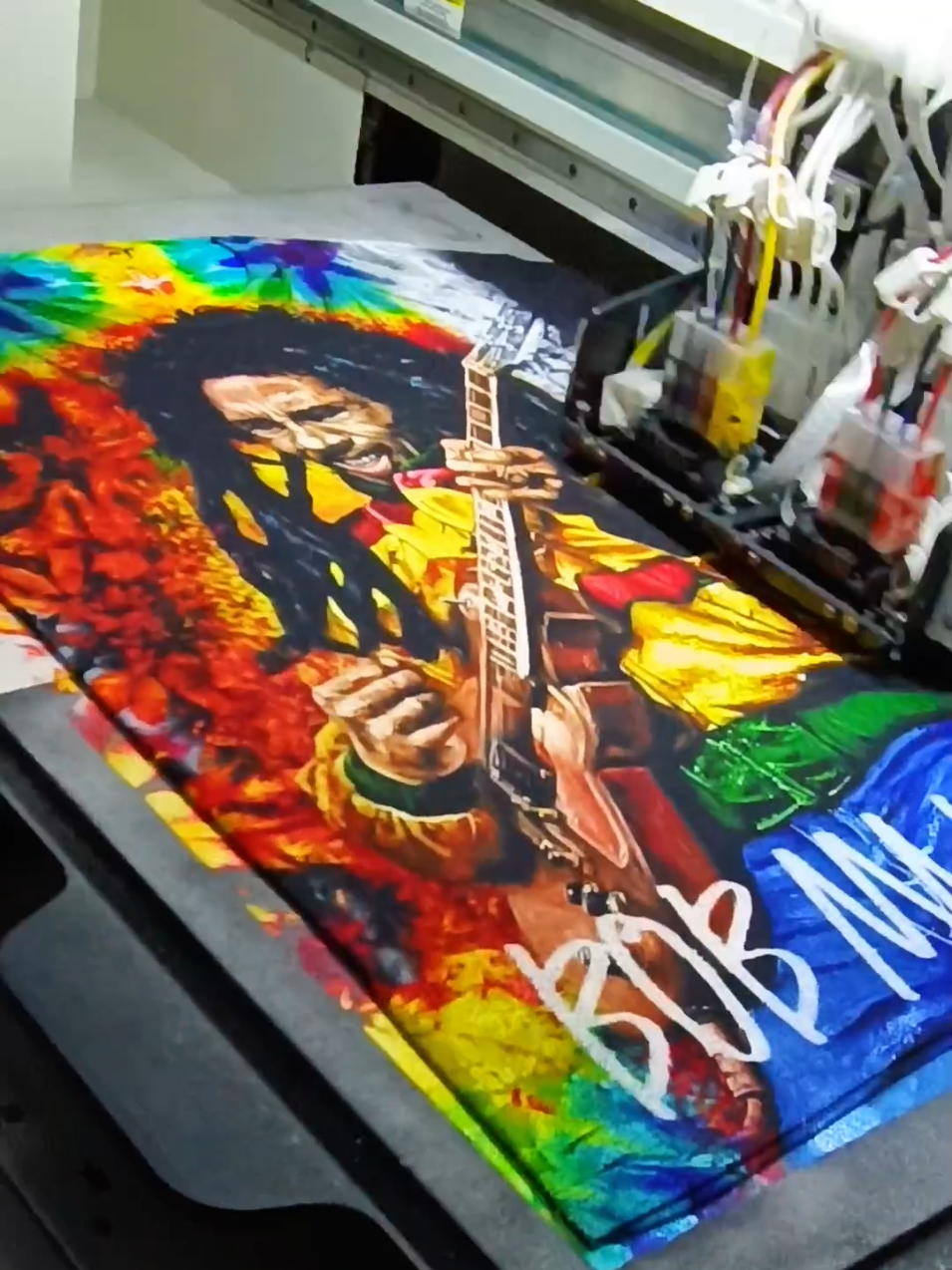 DTG full print T-shirt Cotton combed 24 s #sablon #kaosdistro #kaosviral #kaos #digitalprinting #design #dtg #dtgprinting #directtogarment 