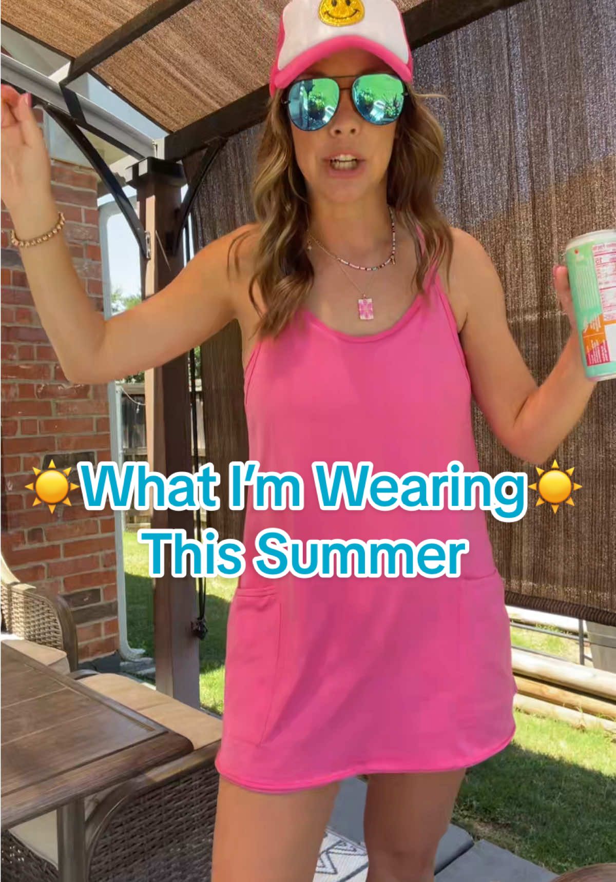 Throw on and go dress with built in shorts for an easy and casual summer outfit! Excuse me while I go and order every single color! #SummerFashion #OOTD #fashiontips #trending #TikTokFashion