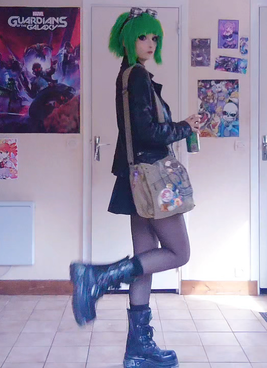 I went to Epitanime (night) as Ramona Flowers ｡･:*:･ﾟ★,｡･:*:･ﾟ☆ #ramona #scottpilgrim #ramonaflowers #manicpixiedreamgirl #indie #anime #cosplay