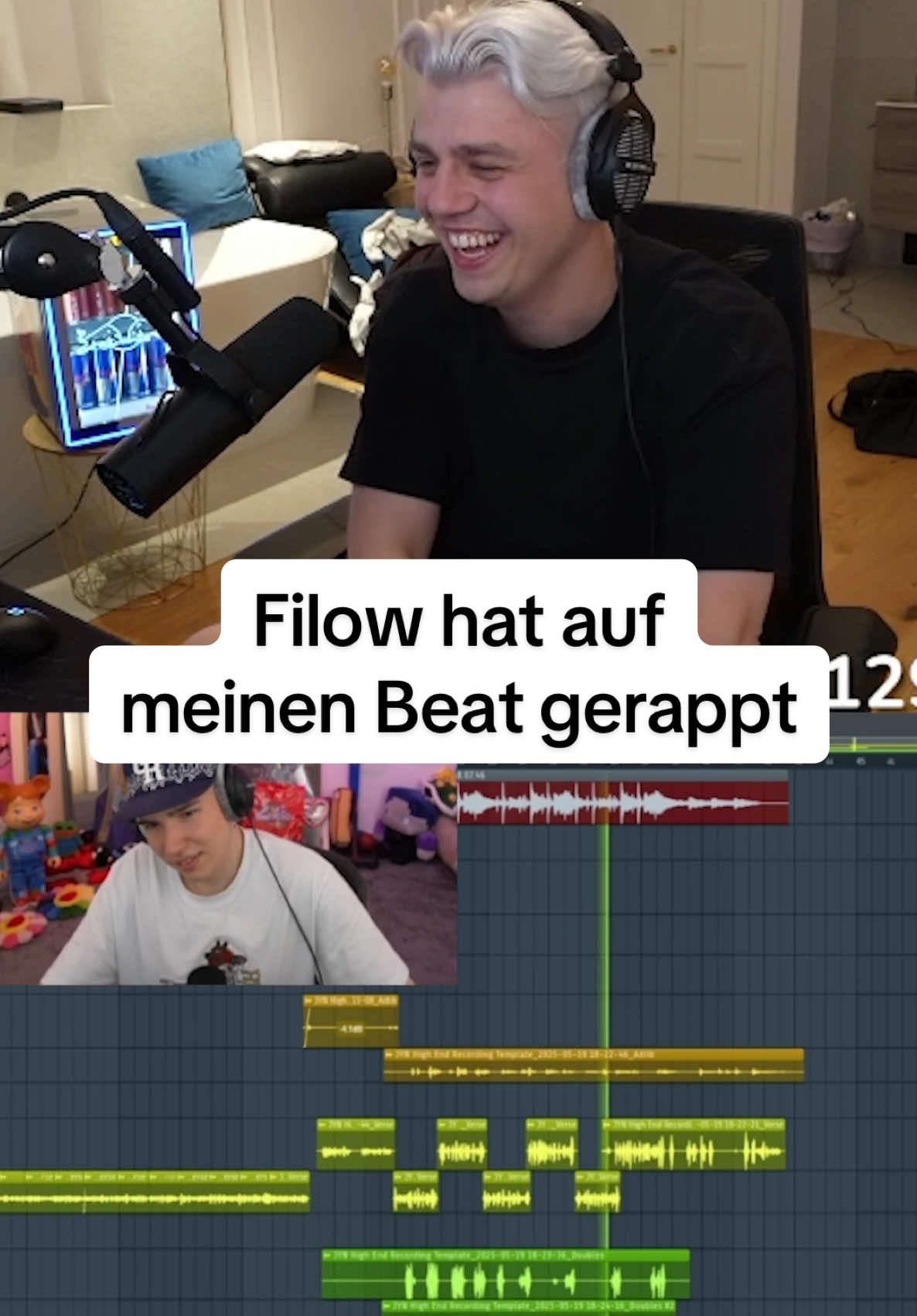 Filow hat auf meine beiden Beats gerappt #papaplatte 