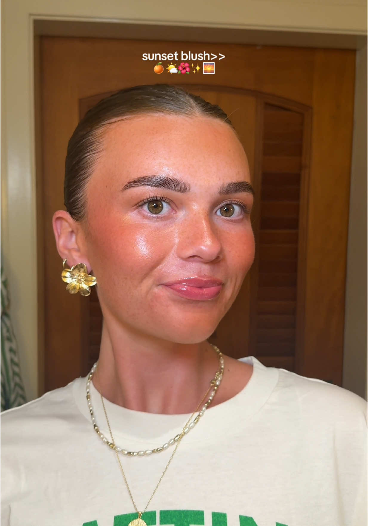 SUNSET BLUSH COMBO!! So pretty for summer🤩🫶🏼 #sunsetblush #blush #makeup #summermakeup #summerblush #summerblushcombo #blushcombo 
