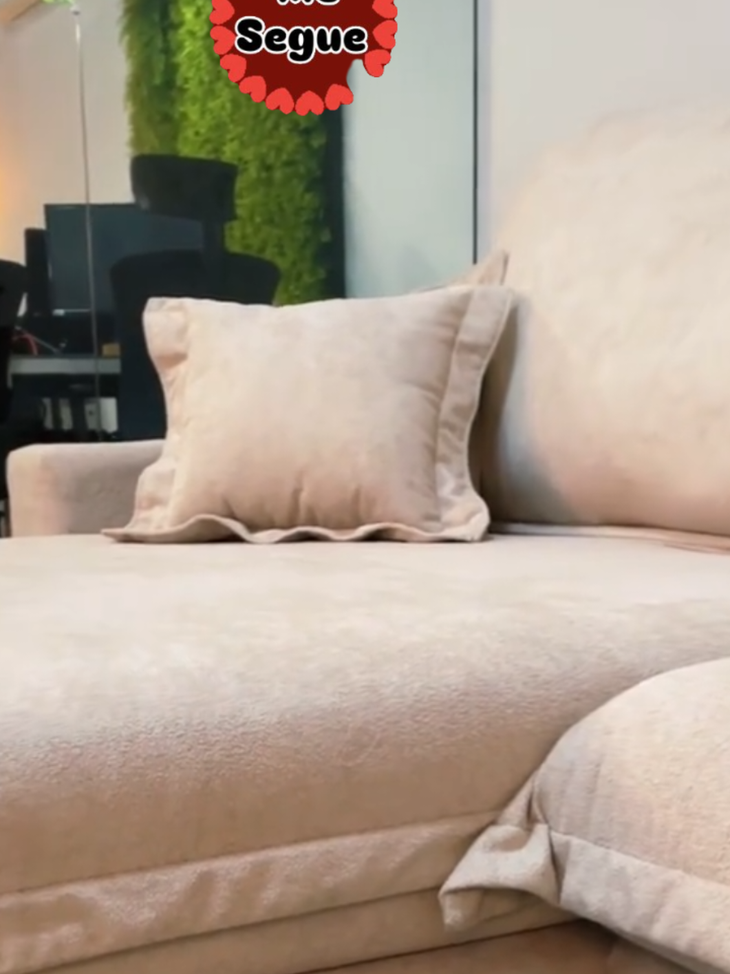 Sofá Retrátil Reclinável Nairobi 2,18m Bege Bouclê #sofa #sofaretratil #sala #casa 