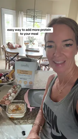 Easy protein hack! #protein #proteinbreakfast #proteinrecipe 