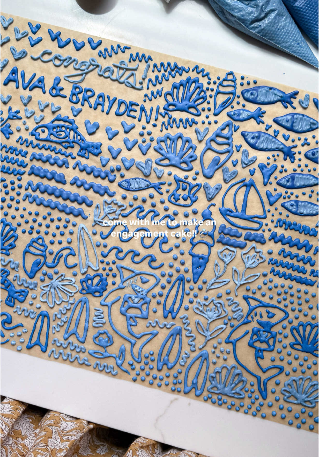 moments like these are what makes baking so sweet :) last week, i had the honor of making my friend’s engagement cake. so first, i started with my homemade sprinkles using a coastal blue & white theme and blue spirulina for natural food coloring and then i used them to decorate my Layered Tiramisu Cake that is this light, airy sponge cake brushed with a coffee-rum mixture and layered with a silky Italian Meringue Buttercream (aka my favorite frosting everrrr) and i have both recipes on my blog for yall too at abrightmoment.com 🫶🏼 . . . #tiramisu #tiramisucake #summerbaking #summerrecipes #tomatogirlsummer #italianrecipes #italiandessert #italiansummer #cakedecorating 