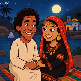 𝟓𝟑𝟓 | قلت نعمين تلاته و اربع خمس نعمات 🖤. . . . محمد منير نعناع الجنينة  الصورة من تصميمي وفكرتي بالذكاء الاصطناعي  . . #محمد_منير #منير #الكينج #mohamed_mounir #mohamed_elbany #explore #fyp #viral #tiktokviwes 