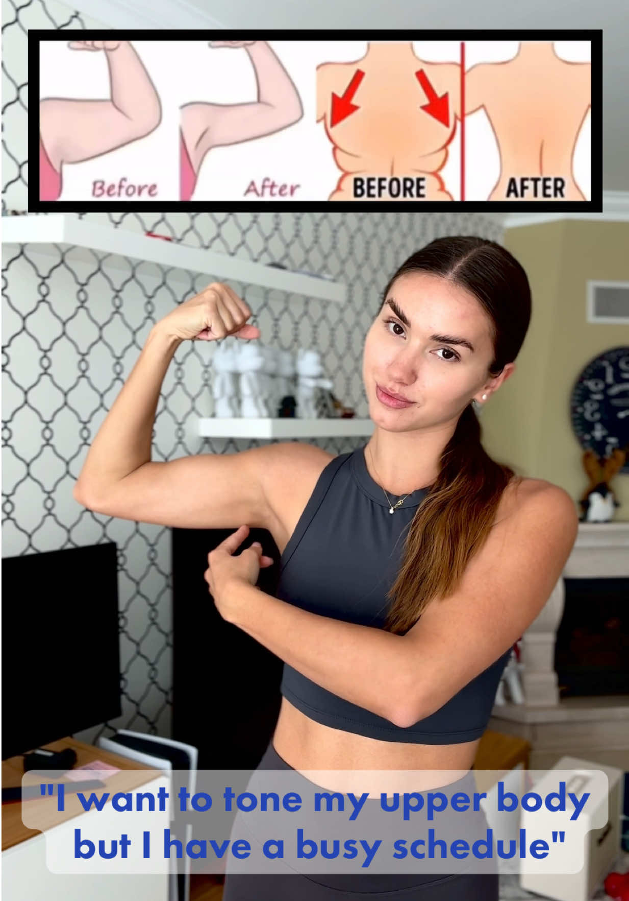 You don't need a gym membership or a lot of time to tone your upper body and arms 🔥 Save/ Share/ Follow 🖤 I have more useful experiences for you 🫶🏻 #eattrain #trainwithme #workoutchallenge #armsworkout #workoutforwomen #slimarms #noequipmentworkout #workouthome #armstrong #gymgirlsoftiktok #warmuproutine #wellnesstok #flatstomachworkout #legsday 