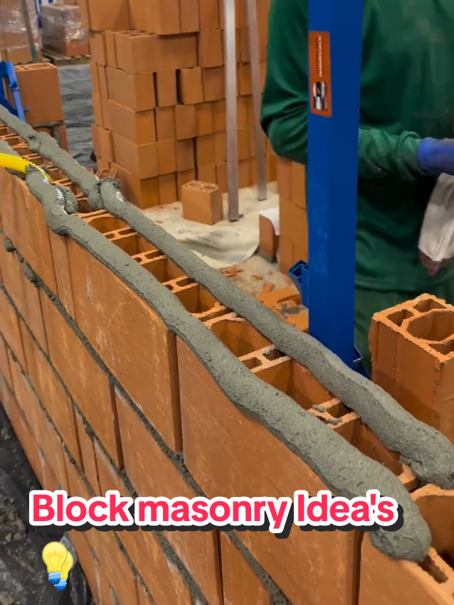 Block masonry Idea's #block #blockmasonry #blockwork #blockchain #constructionsite #fyp 