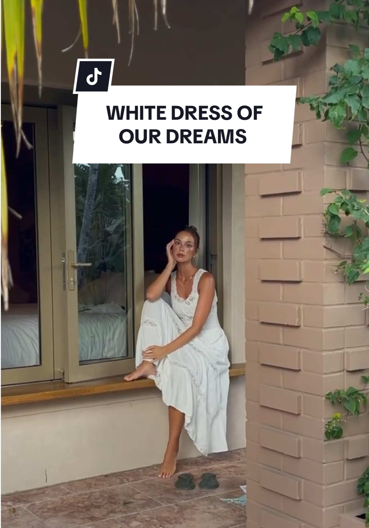 @em_hedley in the white dress of our dreams by @frankiesbikinis ☁️🕊 #revolve #whitedress #bridal #summerdress #elegant #girlyaesthetic #vacation #eurosummer #foryou #fyp 