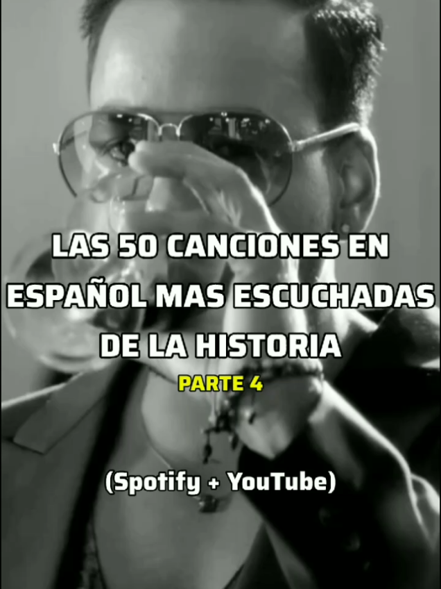 Las 50 canciones en español más escuchadas de la historia Parte 4 #tiktokviral #viral_video #2025 #musica #tiktokmusic #fyp #paratiiiiiiiiiiiiiiiiiiiiiiiiiiiiiii #romeosantos #beckyg #badbunny #jbalvin #cardib #nickyjam #donomar #jhaycortez #anuelaa #karolg #daddyyankee #nattinatasha #tainy 