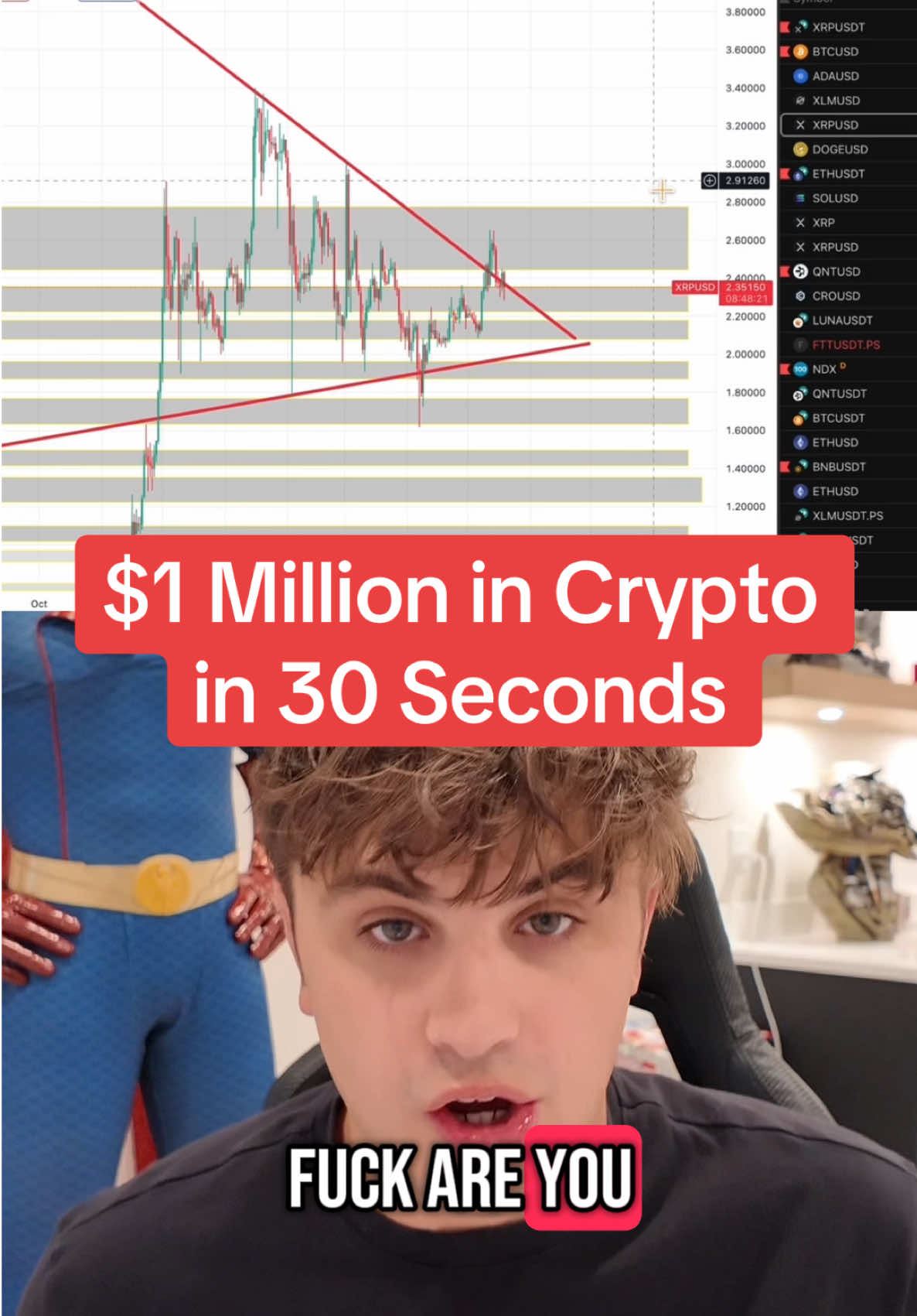 $1 Mill in #Crypto 💰 #Cryptocurrency #Cryptok #CryptoTrading #Bitcoin #Ethereum #BTC #ETH #XRP #Ripple #TradeshipUniversity #Sol #Trading #RLUSD #DOGE #Memecoin 