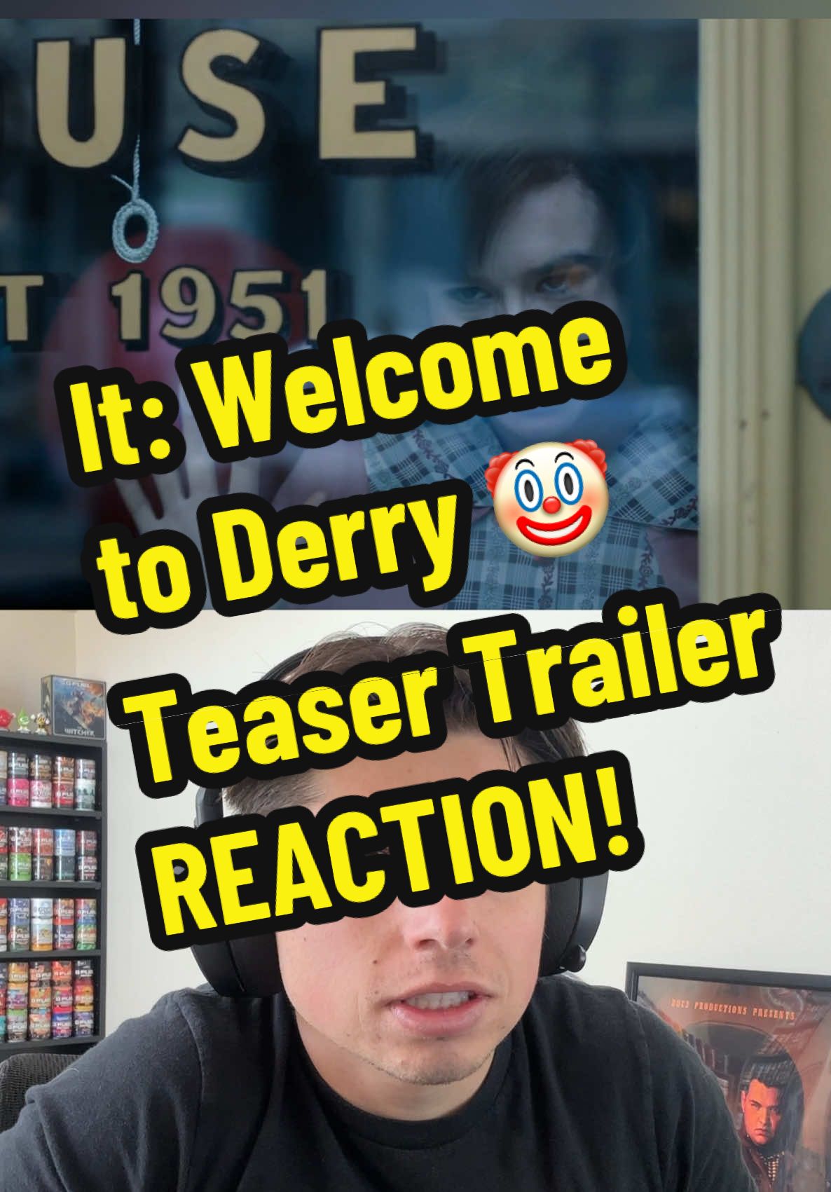 Replying to @Chicken Man New teaser trailer for It: Welcome To Derry! 🤡 #it #tv #trailer #reaction 